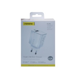 Adaptador Foneng EU76 USB-A 2.1A Branco